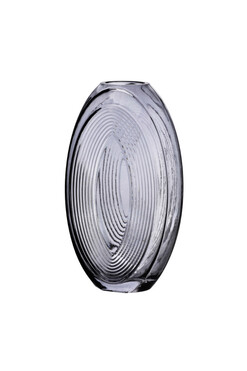 Portalia B, szklany wazon ze wzorem, wym.26x16x9cm