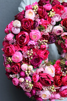 Pinkano Tenata 2, bardzo bogaty różowy wianek