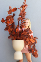 Rudy Piórpusz Moderno, kompozycja w metalowej donicy