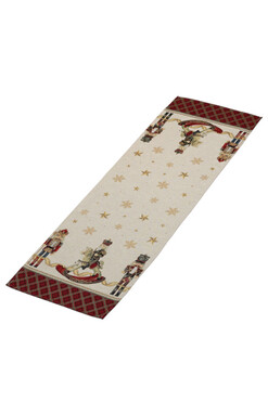 Nutcracker, świąteczny bieżnik gobelinowy, 140x42cm