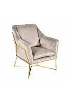 Glamour Nude, fotel welurowy tendom.pl