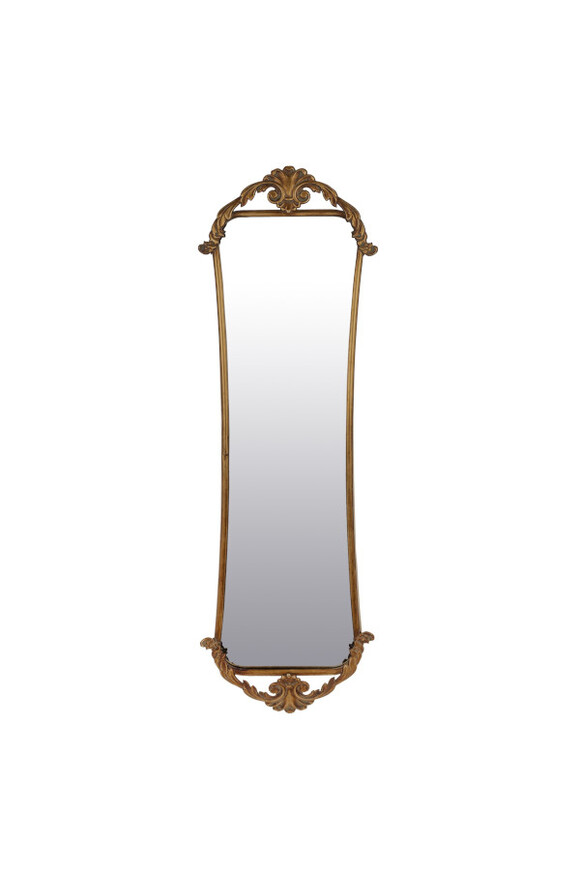 lustro w metalowej ramie