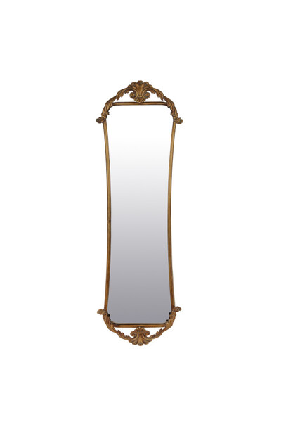 lustro w metalowej ramie