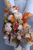 Autumn Heart Volcan, jesienna dekoracja nagrobna serce