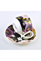 Floriana A, zestaw prezentowy 6 filiżanek ze spodkiem