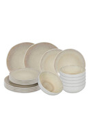 Bonita Beige, komplet obiadowy dla 6 osób, 18 elementów