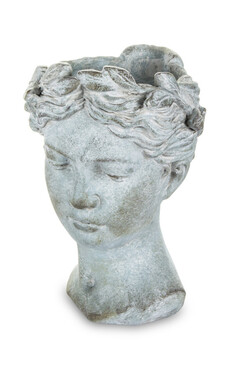 cementowa osłonka / donica, Kobieta B, wym.27x18x19cm