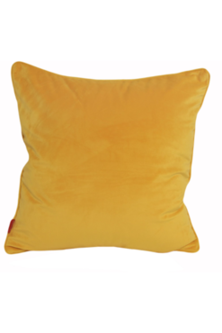 poszewka dekoracyjna Welwetowa Musztardowy, wym.45x45cm