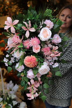 Gerrete, elegancka wiązanka nagrobna, dł.75cm 