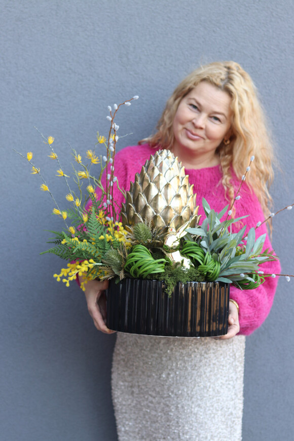 Ostaria, stroik wielkanocny z karczochem