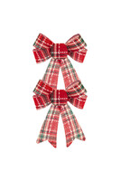 Tartan, kraciasta kokarda zawieszka