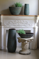 Clementino, osłonka / donica łódka, kolor miedziany