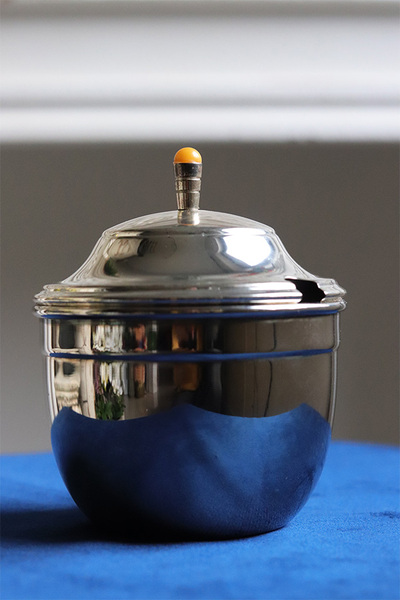 Lucia Amber, posrebrzana cukiernica