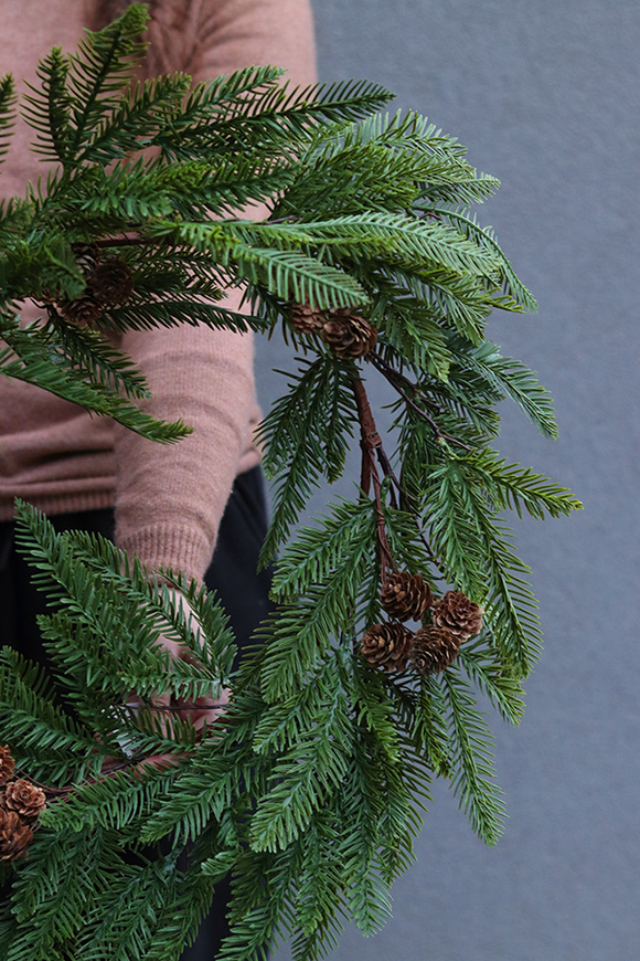 Zielona Kraina, świąteczny wianek dekoracyjny