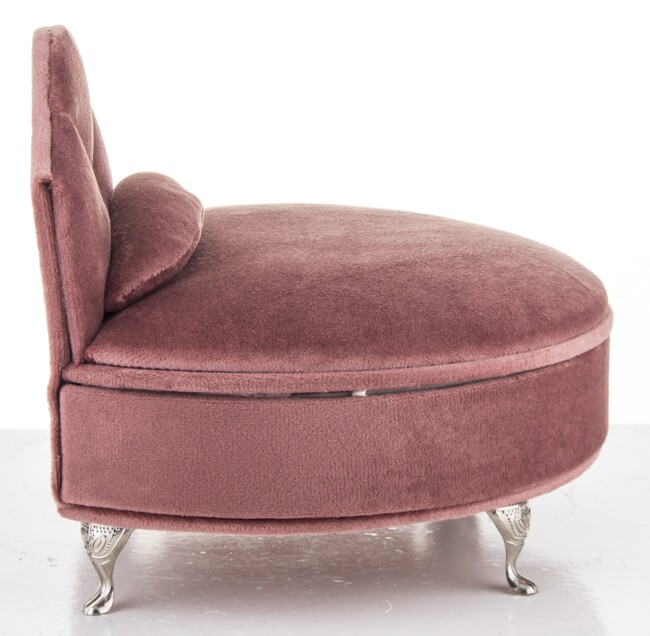 szkatułka / puzderko Florencja Simple Pink, wym.15x19.5x16cm