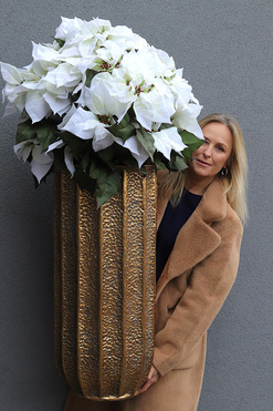 OD RĘKI Gwiazda Betlejemska Palace XXL, sztuczna roślina w donicy, wys.130cm