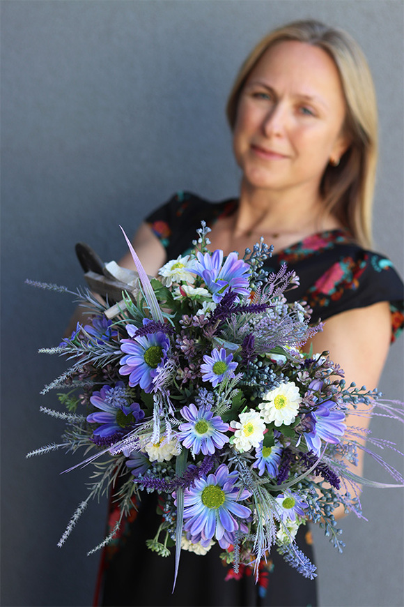 Bicycletta, rowerek kwiatowy / dekoracja, wym.35x45x23cm