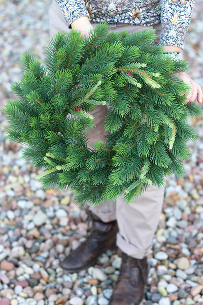 Natural Christmas, iglasty wianek jak żywy, śr.40cm