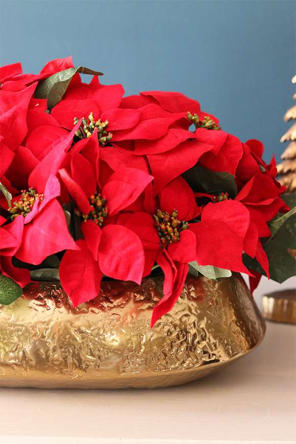 Gwiazda Betlejemska Złoto Deluxe, wysokiej jakości sztuczna roślina