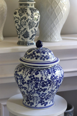 Busan B, amfora pojemnik z pokrywką, wym.39x28cm