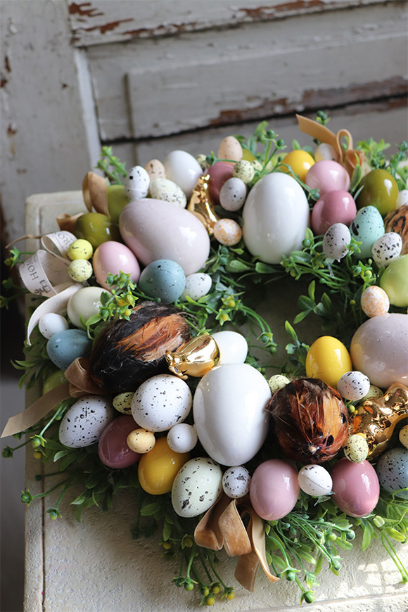 Easteria, wielkanocny stroik / wianek, śr.35cm