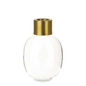 wazon szklany Burano Gold A, wym.15x9.5x9.5cm