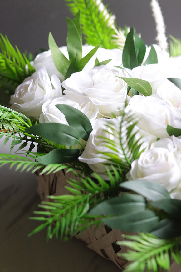 Serce na Dłoni Fern, nagrobna dekoracja w skrzynce