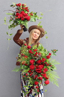 Czerwień Deluxe, komplet dekoracji nagrobnych