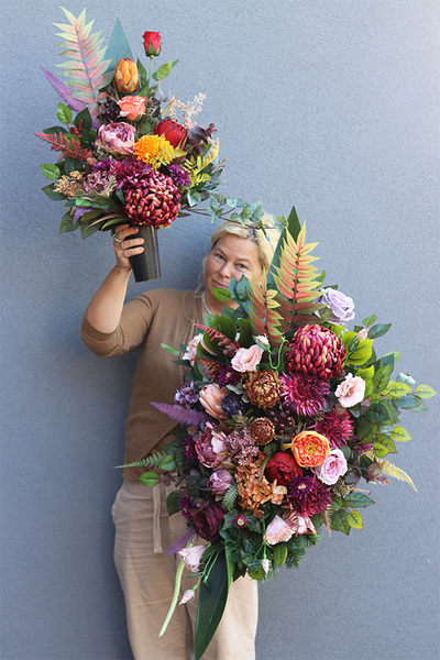 Morissa, bukiet nagrobny we wkładzie do wazonu