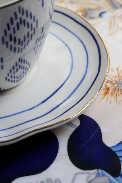 Elegance, porcelanowa filiżanka ze spodkiem w pudełku