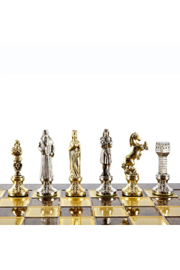 Renesans, ekskluzywne szachy z metalowa szachownicą
