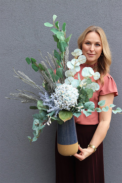 OD RĘKI Renomia Blumelia, dekoracyjny bukiet w wazonie, wys.87cm