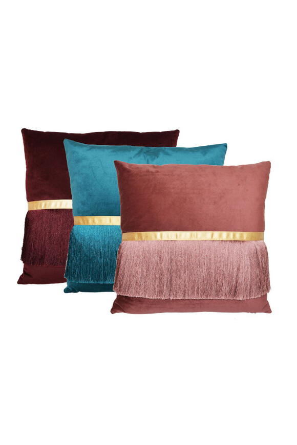 Premiosa Velvet, poduszka dekoracyjna, niebieska, wym.45x45cm