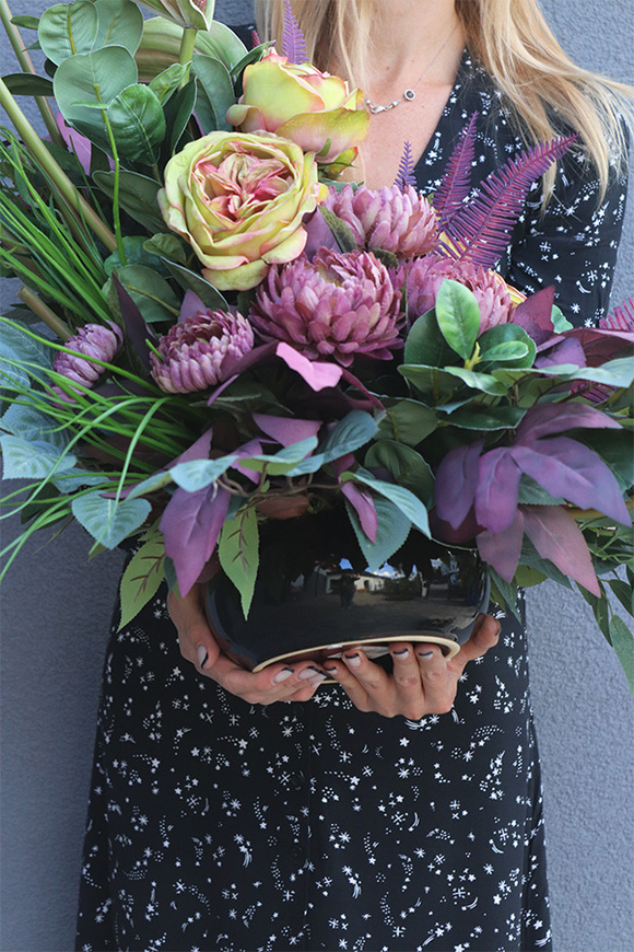 Anturium Luise, komplet dekoracji nagrobnych