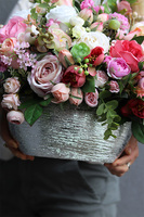 Helita Pink, komplet dekoracji nagrobnych