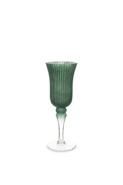 Chalice Green A, elegancki świecznik kielich, wys.30cm