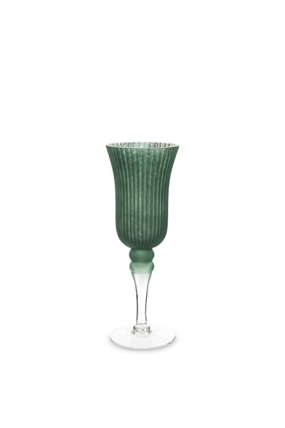 Chalice Green elegancki świecznik kielich