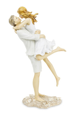 Love, figurka Para Zakochanych na plaży, wys.26cm