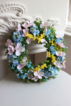 Gresa, wiosenny wianek na drzwi, śr.27cm