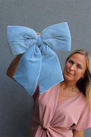 aksamitna kokarda pluszowa zawieszka, Velurri Luxus Blue