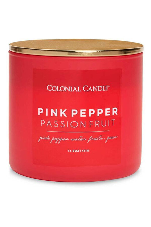 Pink Pepper Passion Fruit sojowa świeca zapachowa, Pop of Color