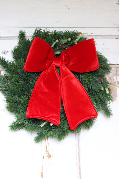 Czerwona Decoratoria, bożonarodzeniowy wianek na drzwi	