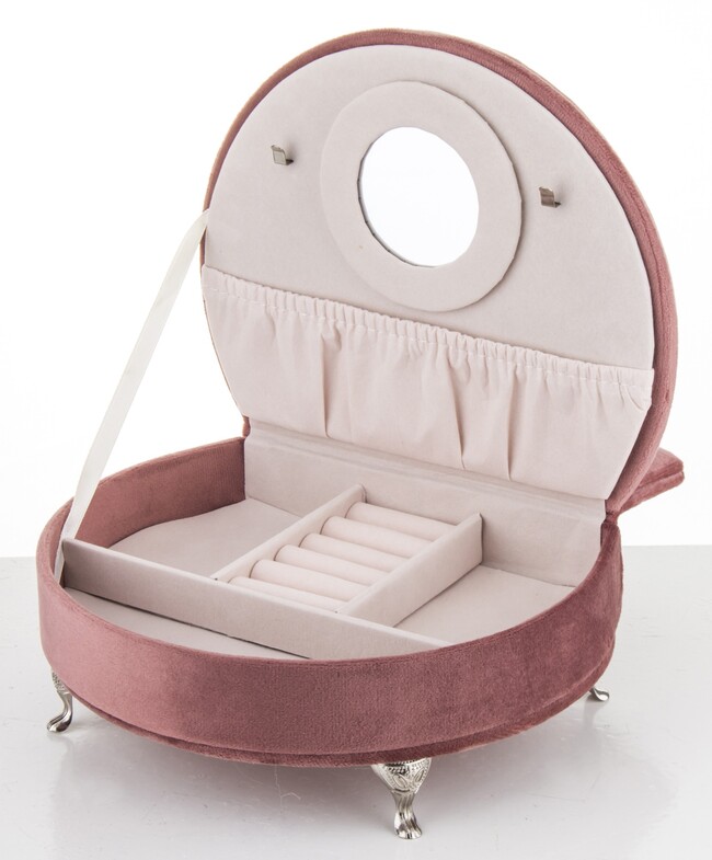 szkatułka / puzderko Florencja Simple Pink, wym.15x19.5x16cm