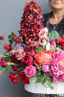 Hydrangelia, dekoracja nagrobna w skrzynce