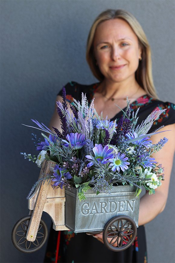 Bicycletta, rowerek kwiatowy / dekoracja, wym.35x45x23cm