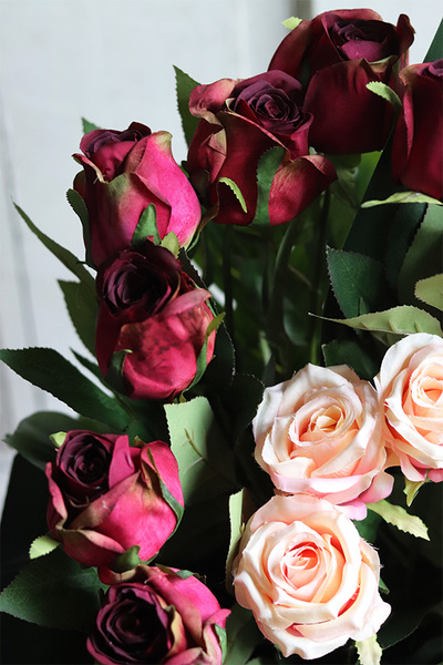 Rosarino, bukiet nagrobny we flakonie, wys.79cm