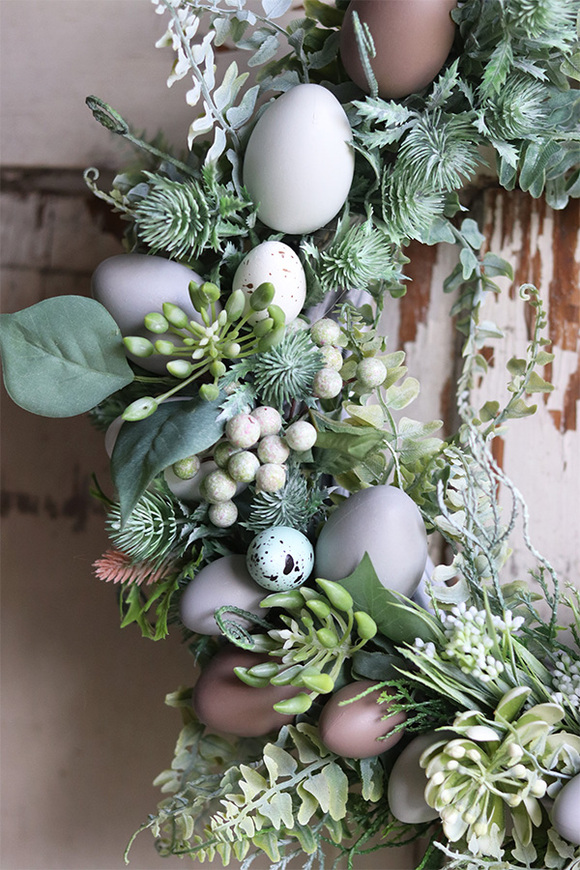 Natural House, wielkanocny wianek z pisankami, śr.41cm 