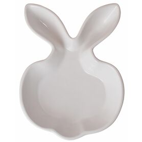 Easter Glamour, talerz wielkanocny, zając biały, kpl.2szt