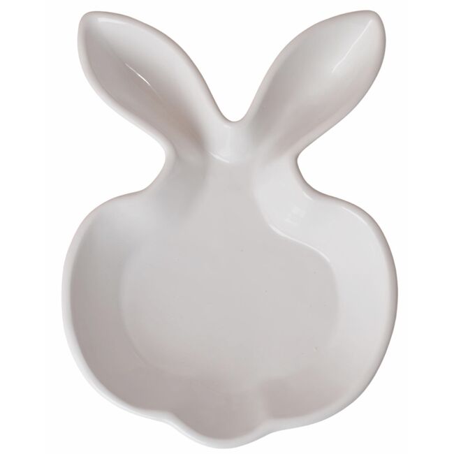 Easter Glamour, talerz wielkanocny, zając biały