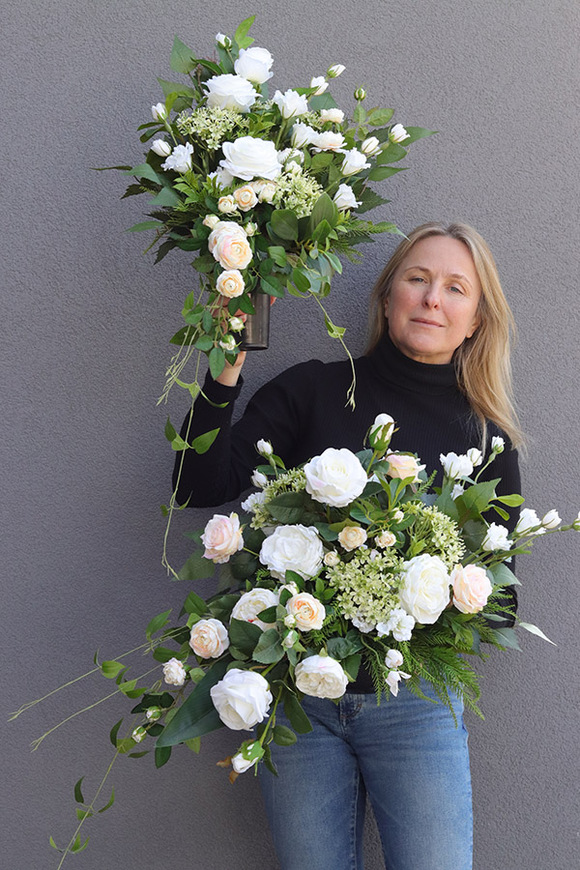 Weiss 2, zestaw dekoracji nagrobnych, kompozycja + bukiet